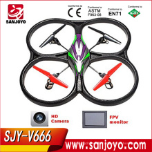 V666 4CH 6-Axis Gyro Drone con pantalla LCD y cámara RC Quadcopter tomar foto